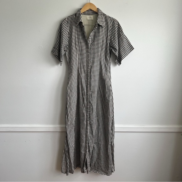 Dissh Gaia Houndstooth Shirt Dress - Picture 3 of 12